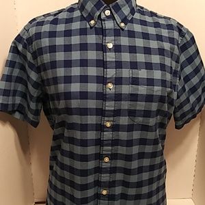 Gap Blue Buffalo Plaid Button Up Shirt